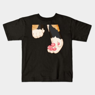 Playful Calico Kitty Kids T-Shirt